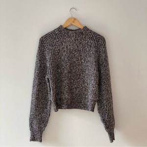 Universal Thread Mock Turtleneck Pullover Sweater Charcoal Heather Size Medium